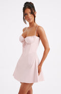 Krajkové Mini Šaty - Blush