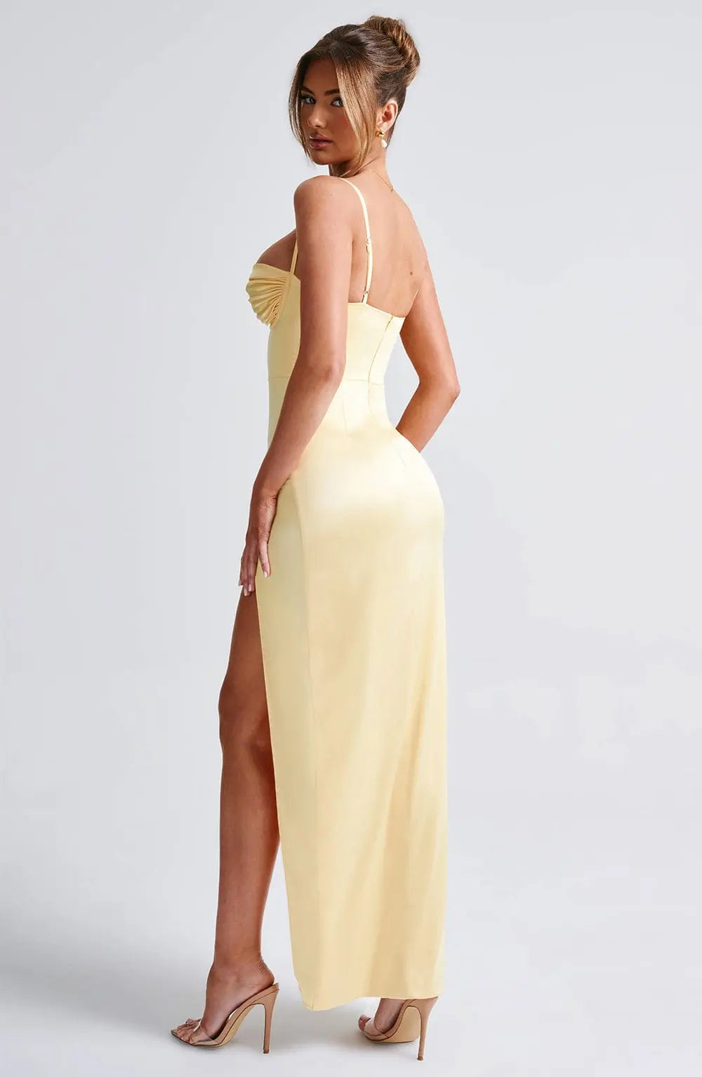 Alora Maxi Šaty - Citrónová