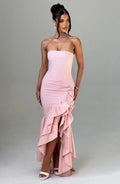 Angelina Maxi Šaty - Růžová