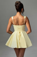 Antonella Mini Šaty - Citronová