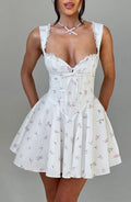 Antonella Mini Šaty - Více Květinový Potisk