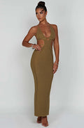 Arabella Maxi Šaty - Khaki