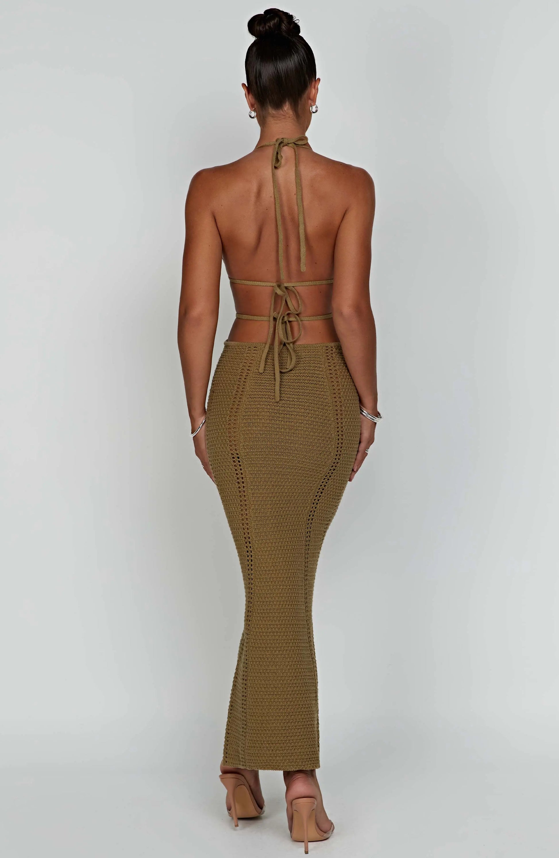 Arabella Maxi Šaty - Khaki