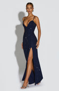 Ashton Maxi Šaty - Námořnická modř