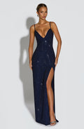 Ashton Maxi Šaty - Námořnická modř