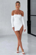 Béccové mini šaty - bílé