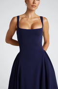 Betty Midi Šaty - Navy