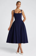 Betty Midi Šaty - Navy