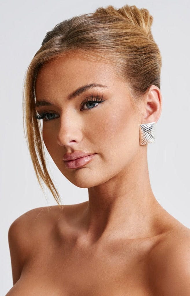 Bronte náušnice - Stříbrná