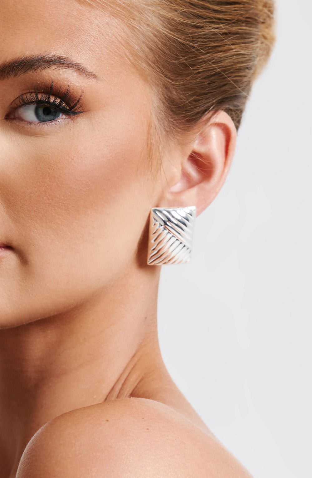 Bronte náušnice - Stříbrná