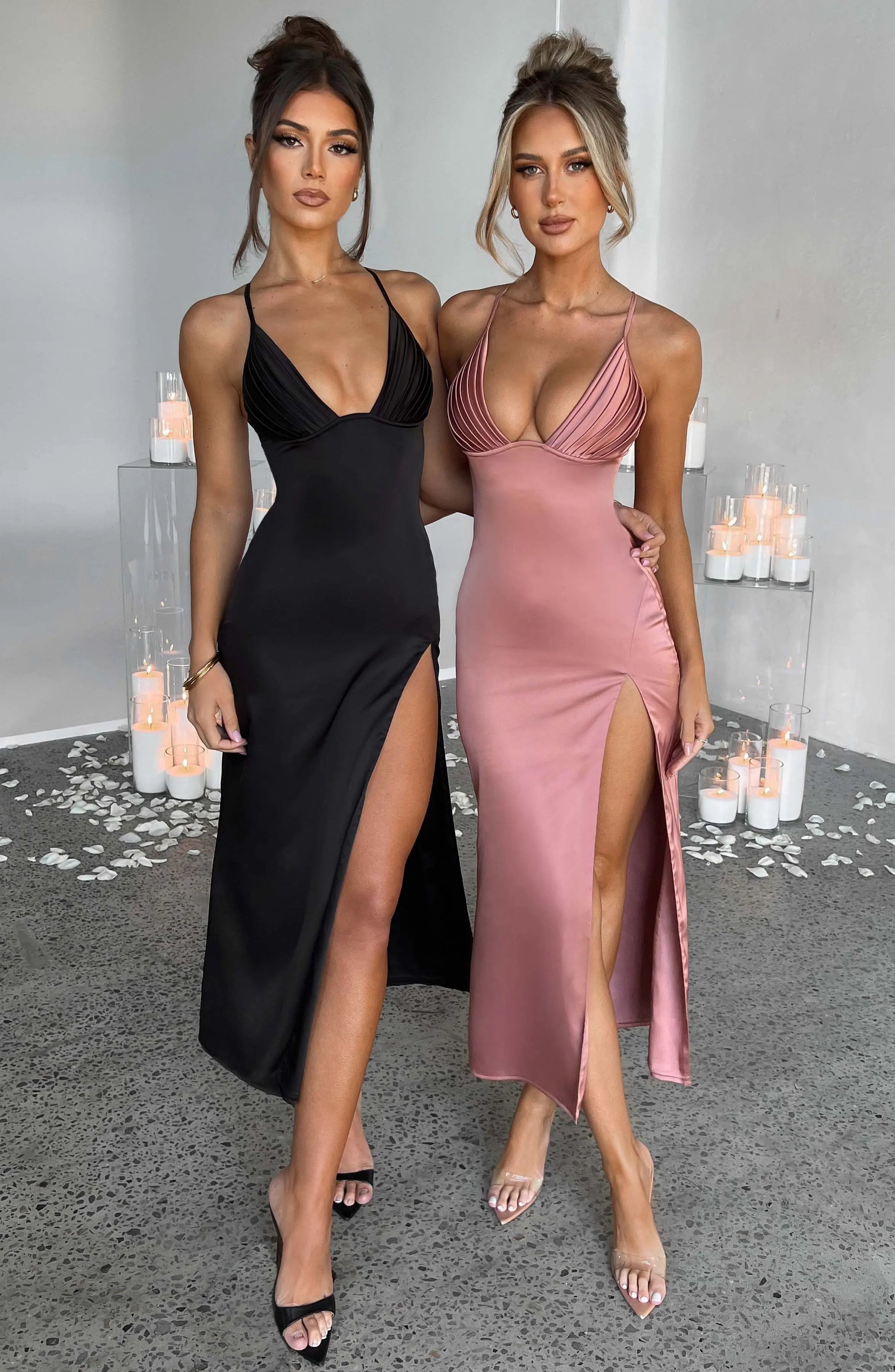 Šaty Cece Midi - Růžová