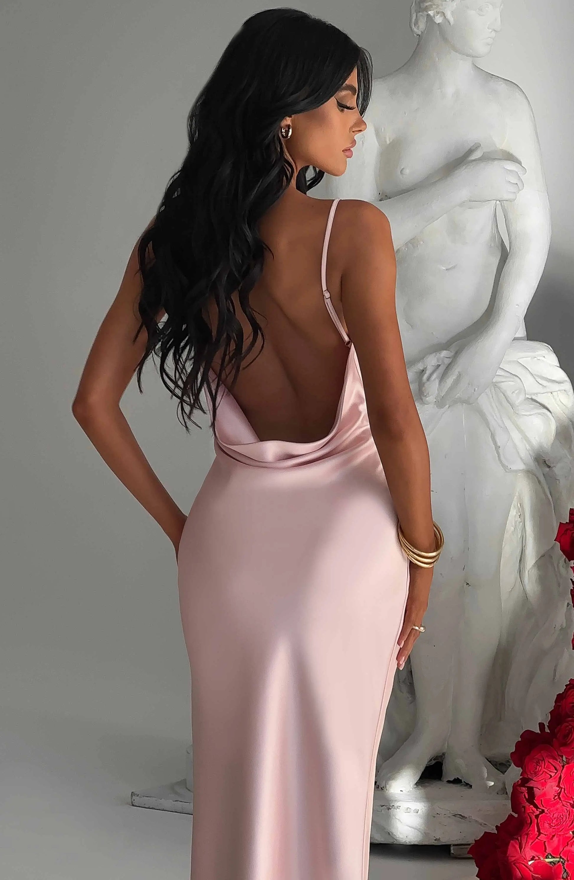 Celestina Maxi Šaty - Růžová