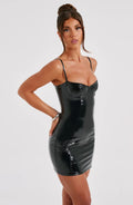 Charlie Mini Šaty - Černá