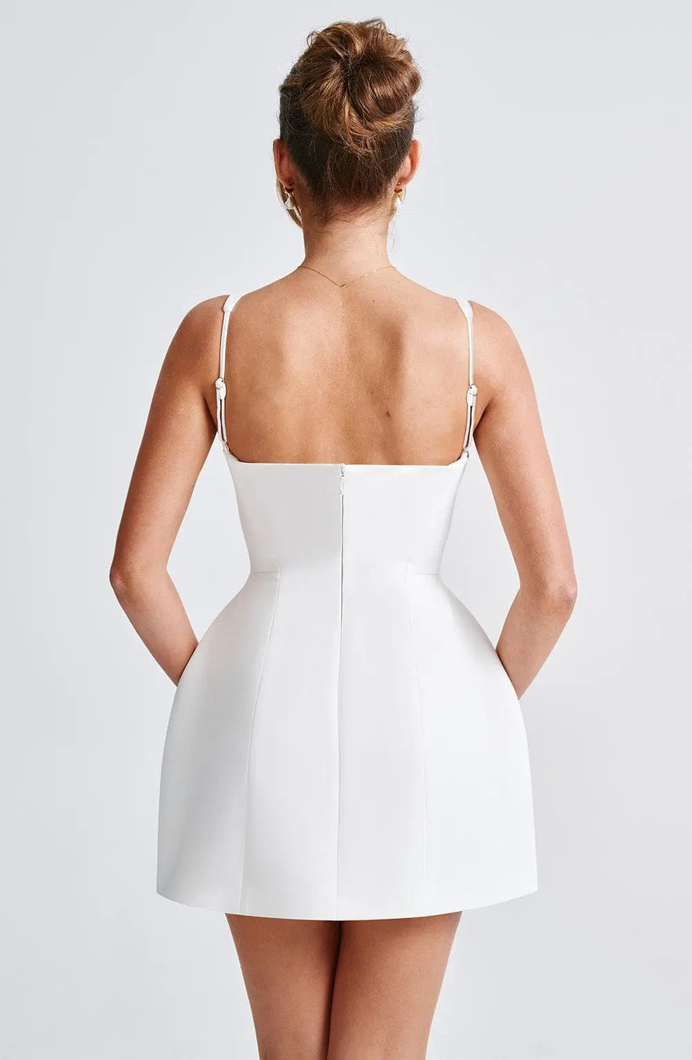 Claretta Mini Šaty Slonová kost