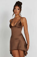 Clarise Mini Šaty - Čokoláda