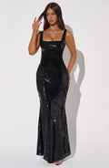 Corinne Maxi Šaty - Černá