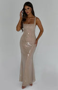 Corinne Maxi Šaty - Nude
