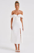 Courtney Midi Šaty - Slonová kost