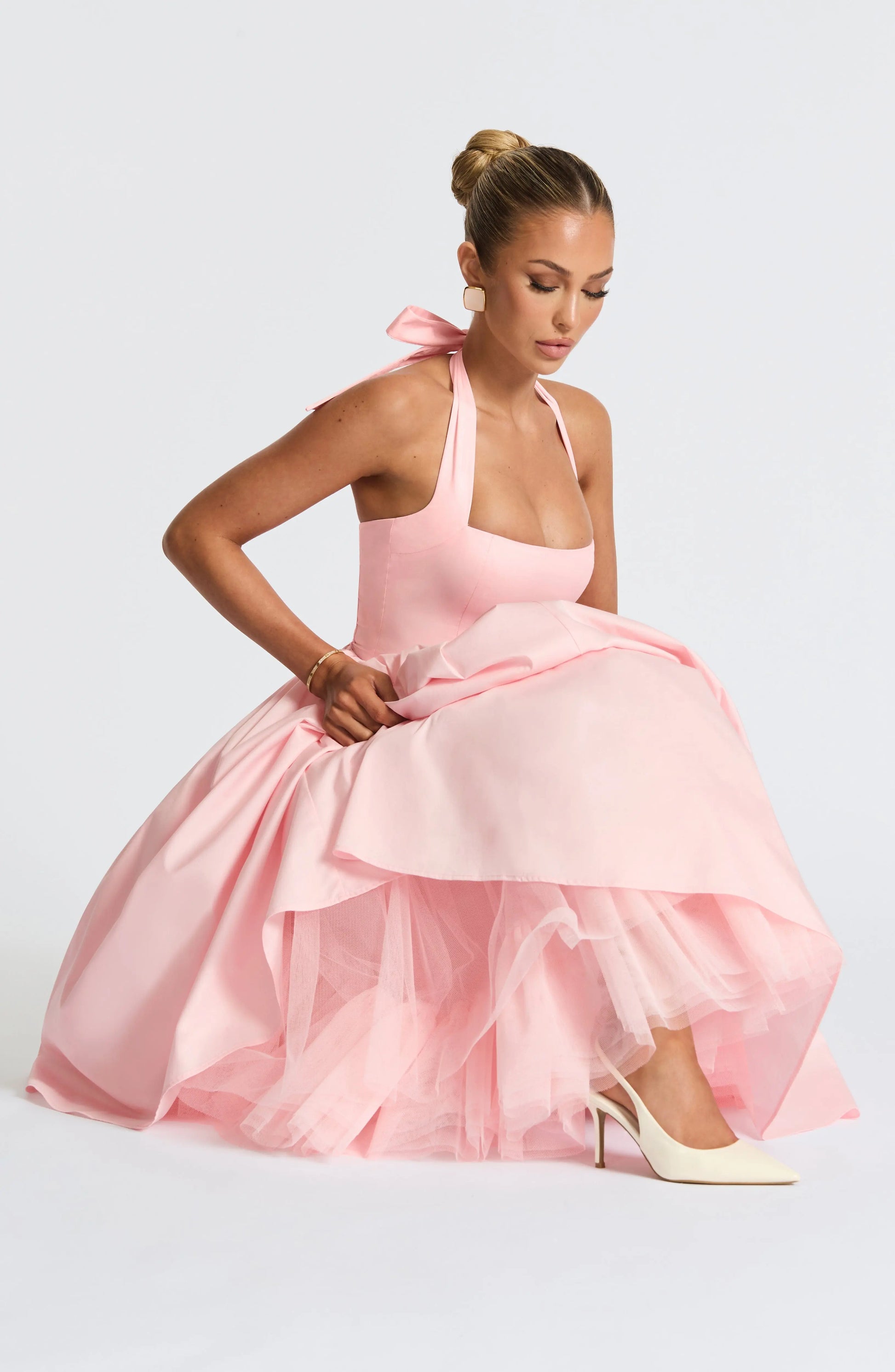 Šaty Cressida Midi - Blush