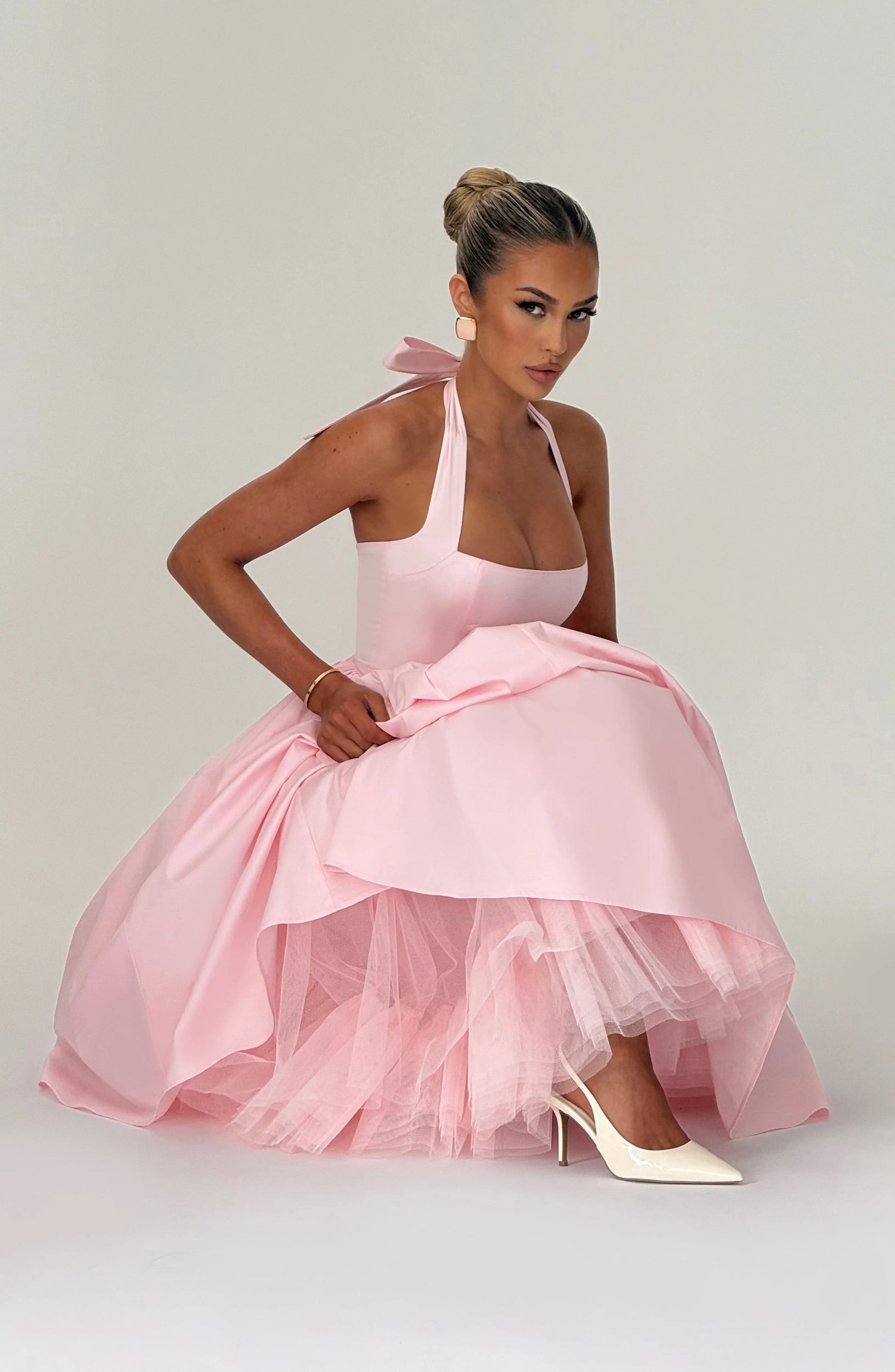 Šaty Cressida Midi - Blush