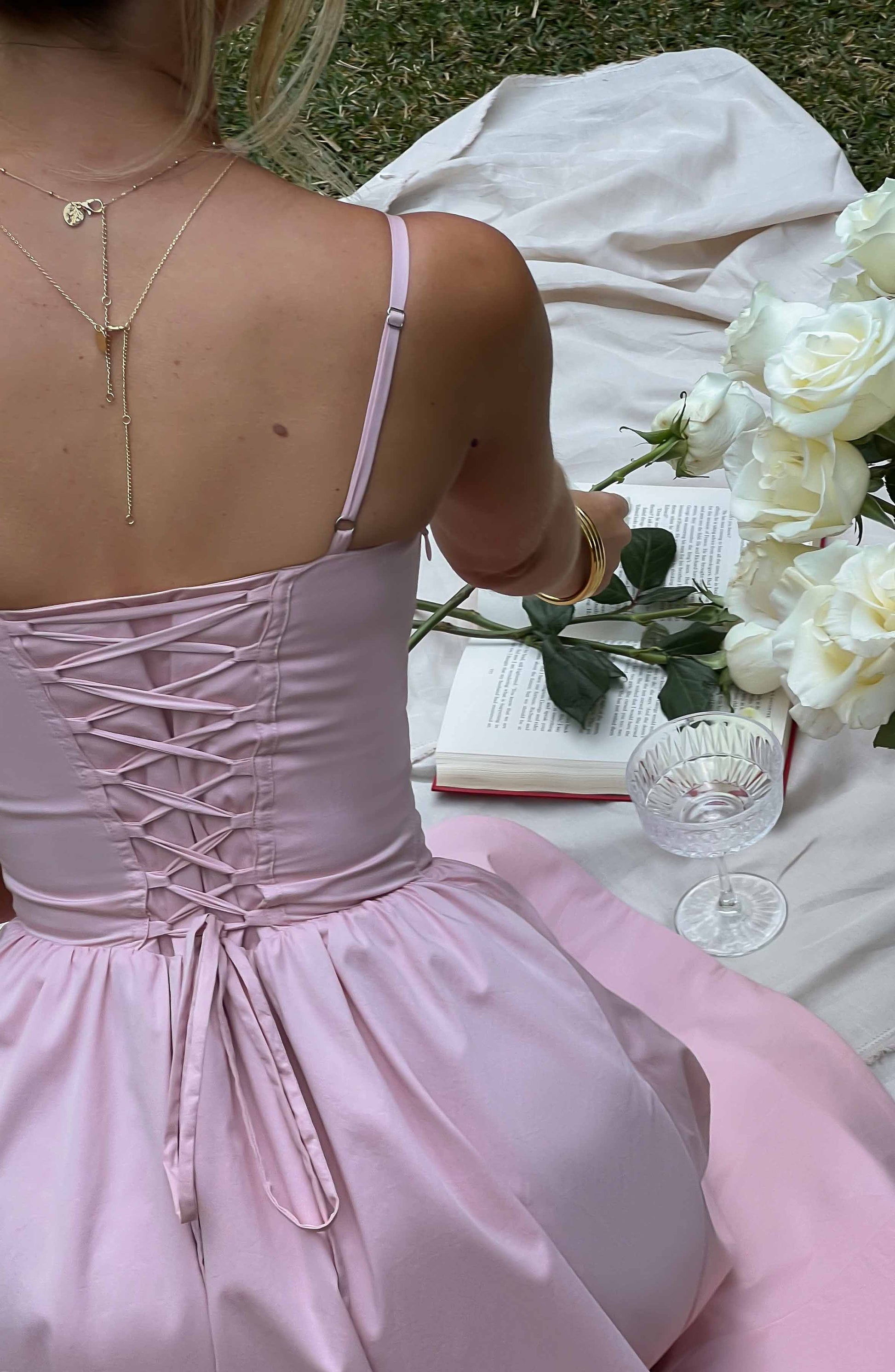 Krajkové šaty Daisey - Blush