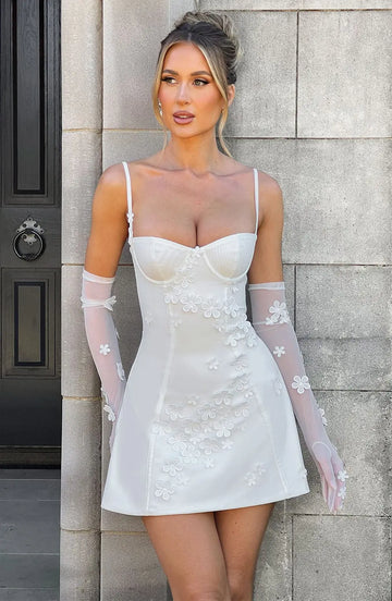 Mini šaty Dalary - Slonová kost