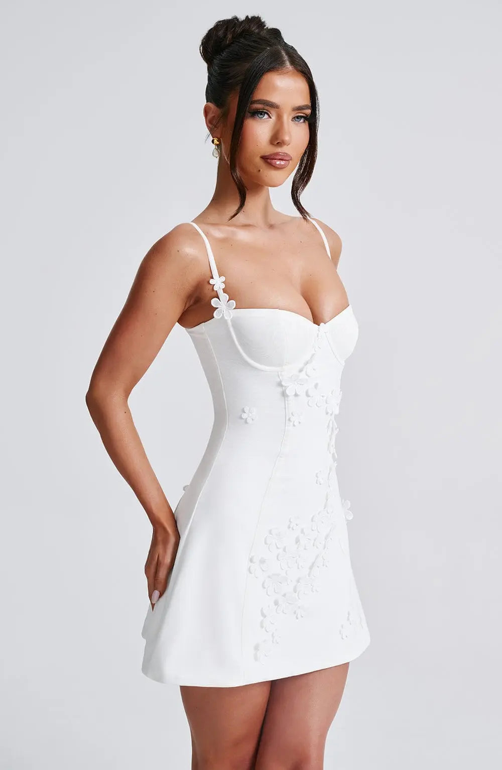 Mini šaty Dalary - Slonová kost