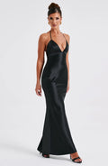 Delphine Maxi Šaty - Černá