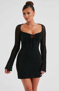 Dezi Mini Šaty - Černá
