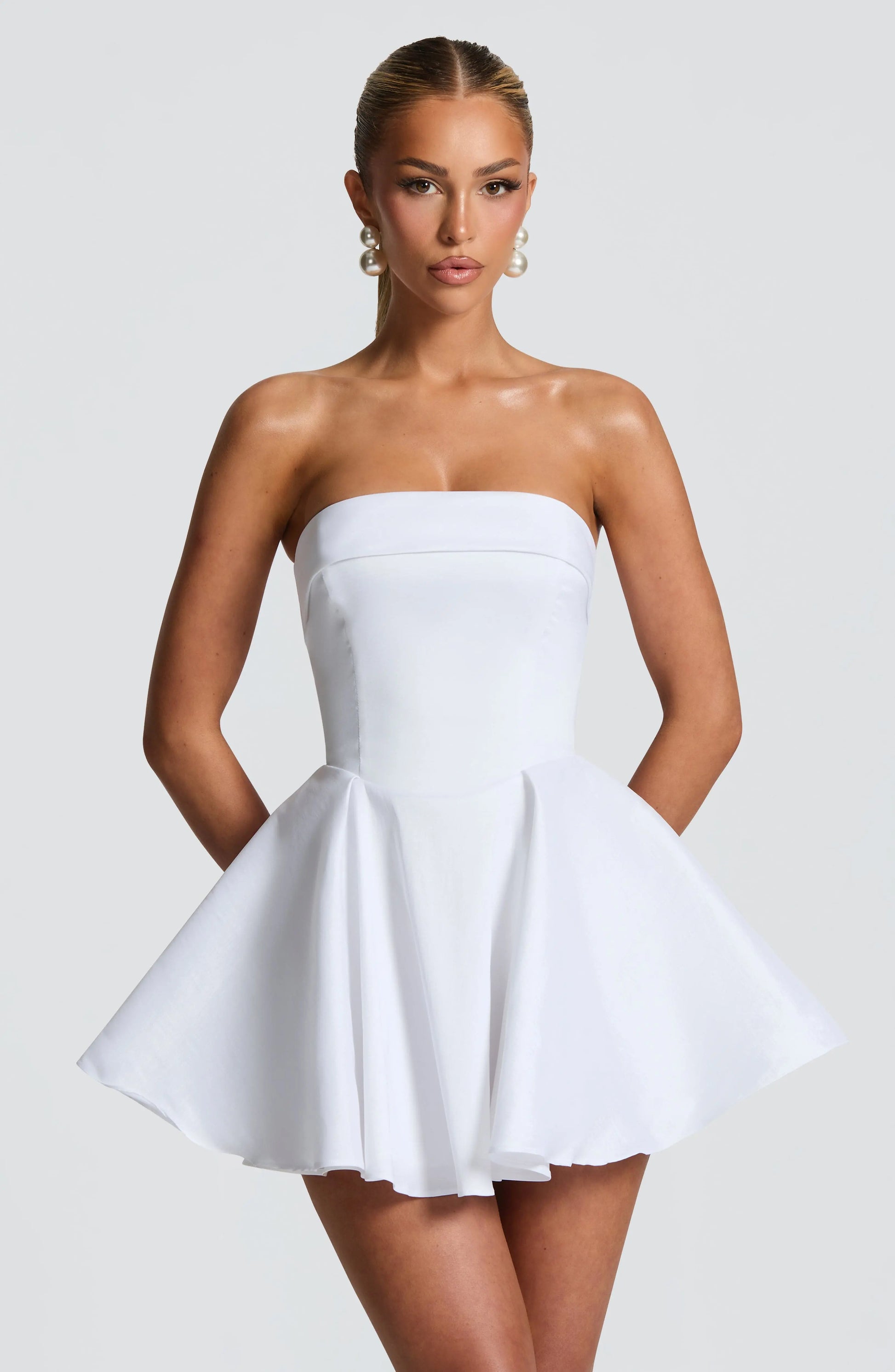 Dionne Mini Šaty - Slonová kost