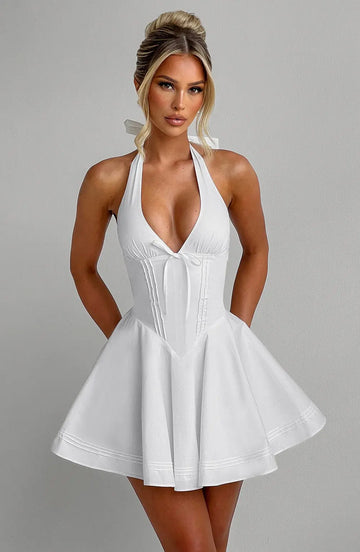 Doris Mini Šaty - Slonová kost