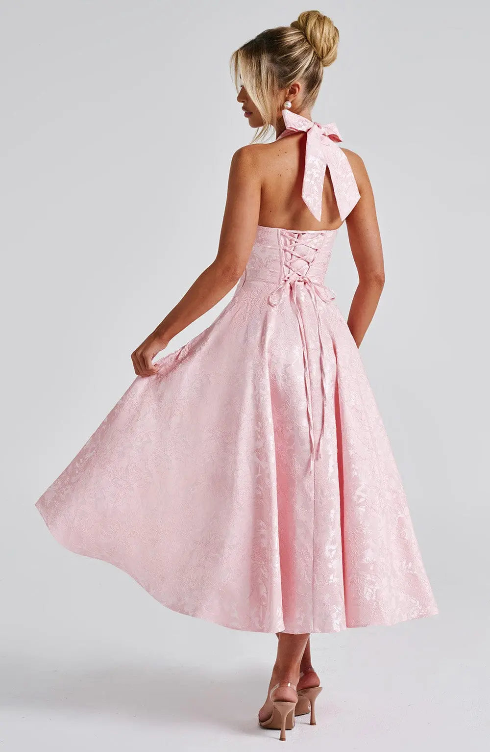 Šaty Effie Midi - Růžová