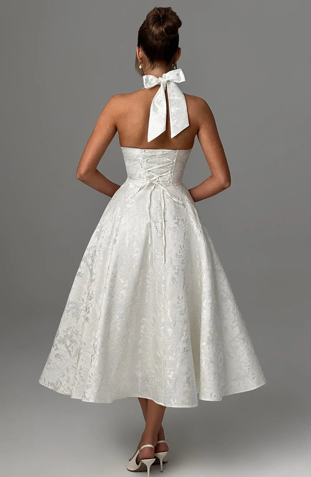 Šaty Effie Midi - Slonová kost