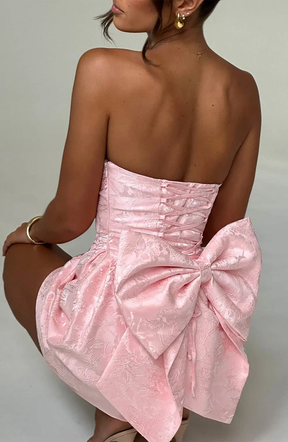 Elenora Mini Šaty - Růžová