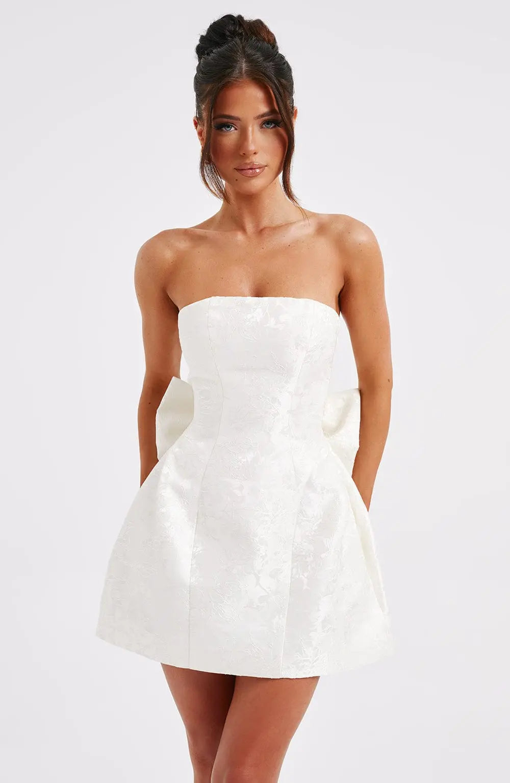 Elenora Mini Šaty - Ivory