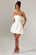 Elenora Mini Šaty - Ivory
