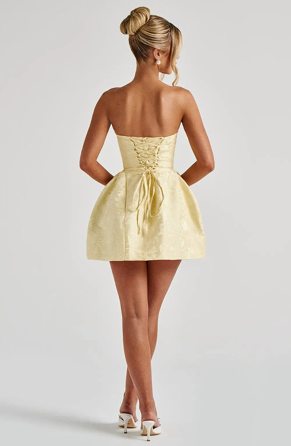 Elenora Mini Šaty - Citrón