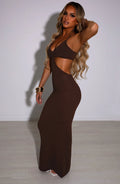 Elianna Maxi Šaty - Čokoláda