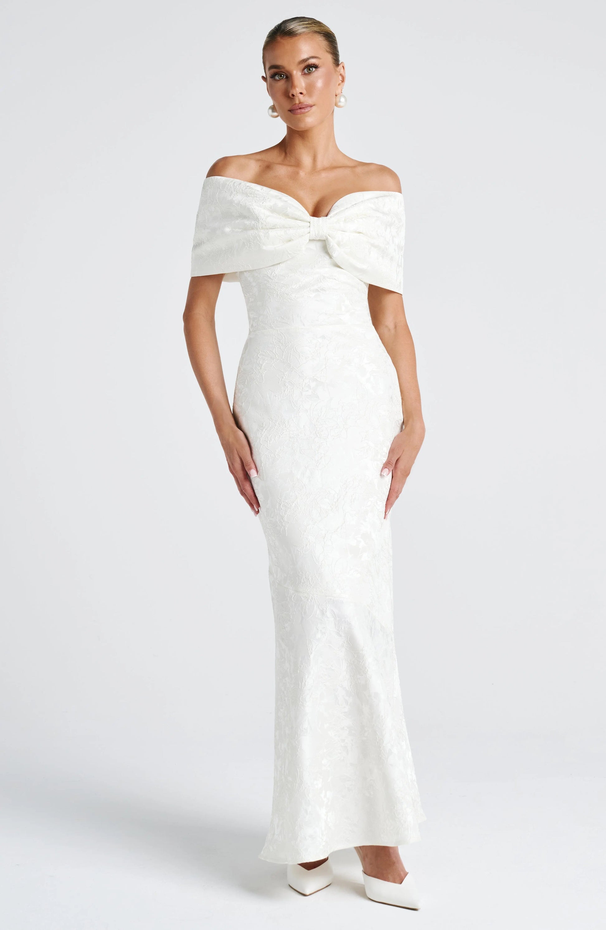 Emberly Maxi Šaty - Slonová kost