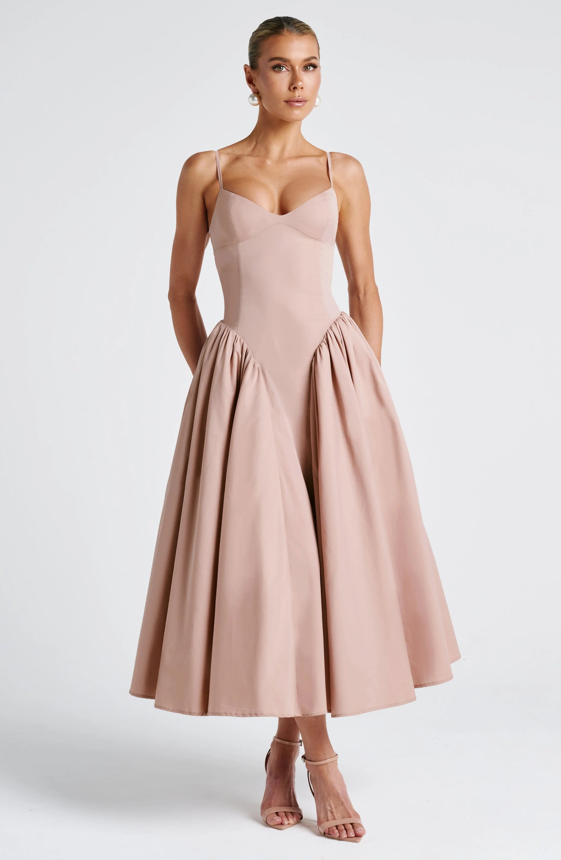 Emerson Midi Šaty - Hlinka