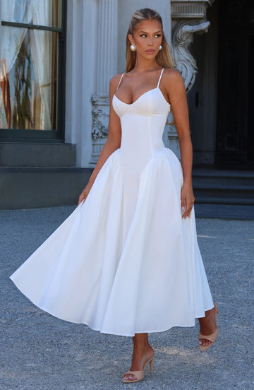 Emerson Midi Šaty - Slonová kost