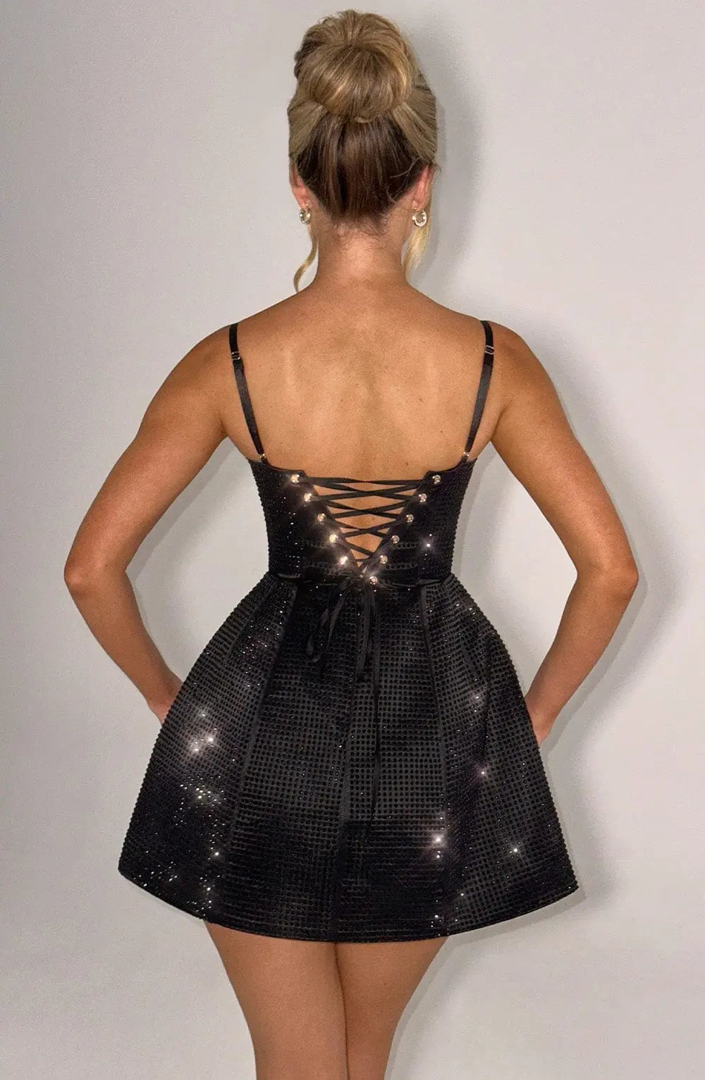 Emma Mini Šaty - Černá