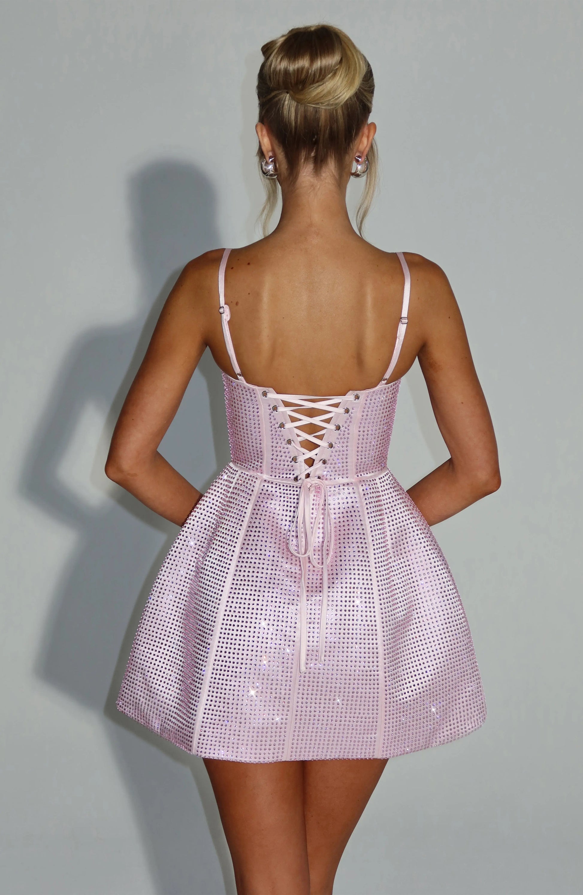 Emma Mini Šaty - Růžová