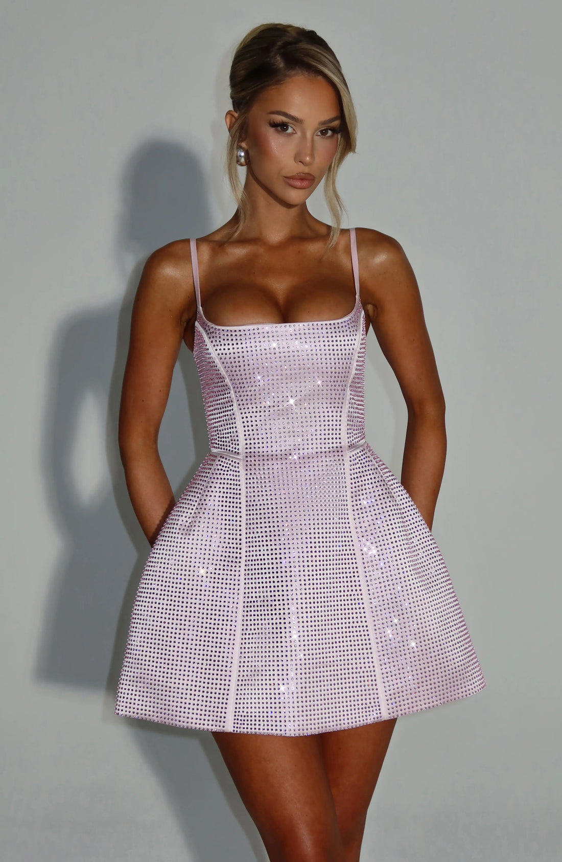 Emma Mini Šaty - Růžová