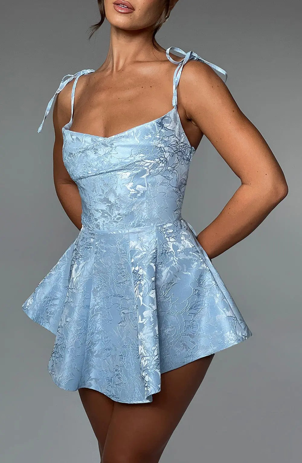 Emmie Playsuit Šaty - Modrá