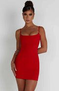 Estee Mini Šaty - Červená