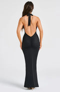 Evangeline Maxi Šaty - Černá