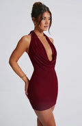 Mini šaty Fallon - Bordó