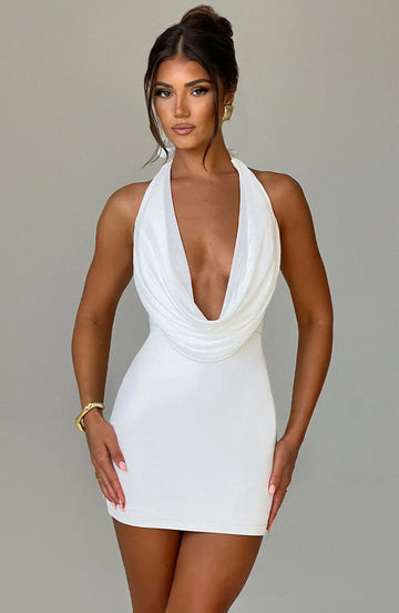 Mini šaty Fallon - Ivory