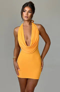 Mini šaty Fallon - mandarinková